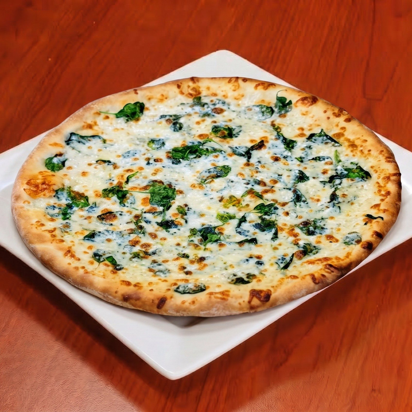 Organic Spinach - White.